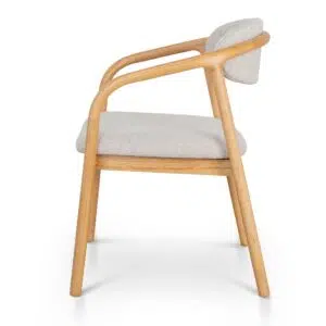 Alba Dining Chair, beige, natural wood, elegant design, comfortable seating, durable construction