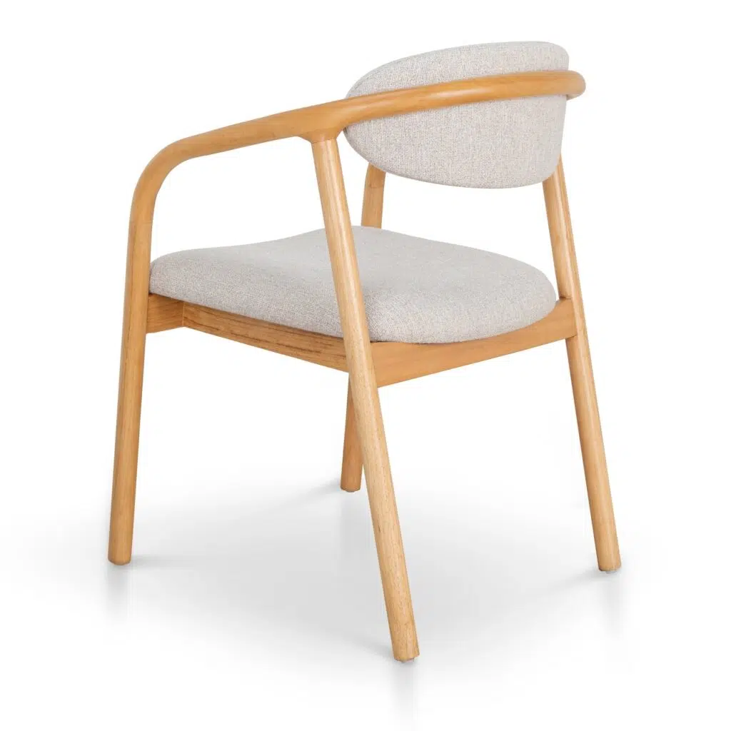 Alba Dining Chair, beige, natural wood, elegant design, comfortable seating, durable construction