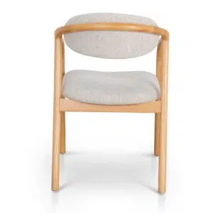 Alba Dining Chair, beige, natural wood, elegant design, comfortable seat, durable construction