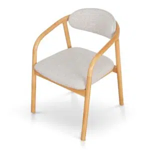 Alba Dining Chair, beige, natural wood, elegant design, comfortable seating, durable construction