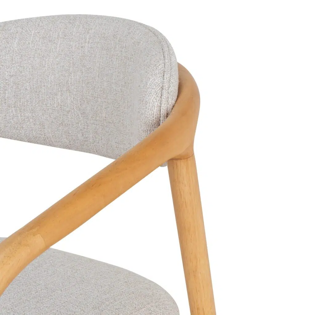 Alba Dining Chair, beige, natural wood, elegant design, comfortable seating, durable construction