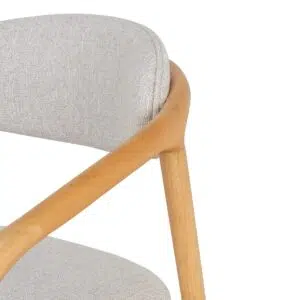Alba Dining Chair, beige, natural wood, elegant design, comfortable seating, durable construction