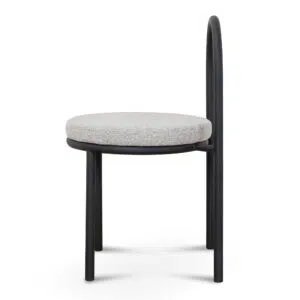 Sleek Black & Grey Dining Chair Set, Modern Design, Comfortable Seating