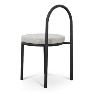 Sleek Black & Grey Dining Chair Set, Modern Design, Comfortable Seating