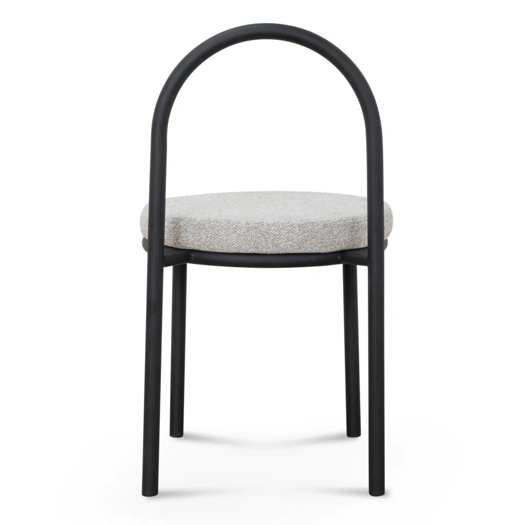 Sleek Black & Grey Dining Chair Set, Modern Design, Comfortable Seating, Durable Frame, Easy Assembly