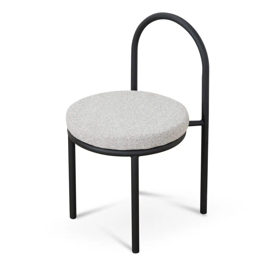 Sleek Black & Grey Dining Chair Set, Modern Design, Comfortable Seating