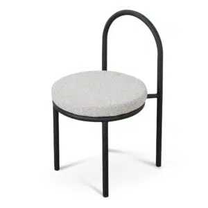 Sleek Black & Grey Dining Chair Set, Modern Design, Comfortable Seating