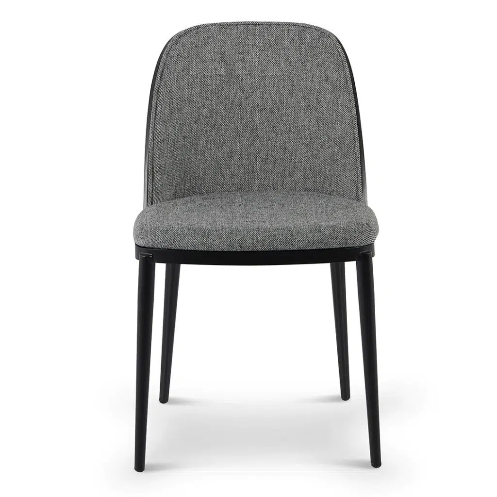 Eclipse Dining Chair Set Lava Grey Modern Comfortable Steel Frame