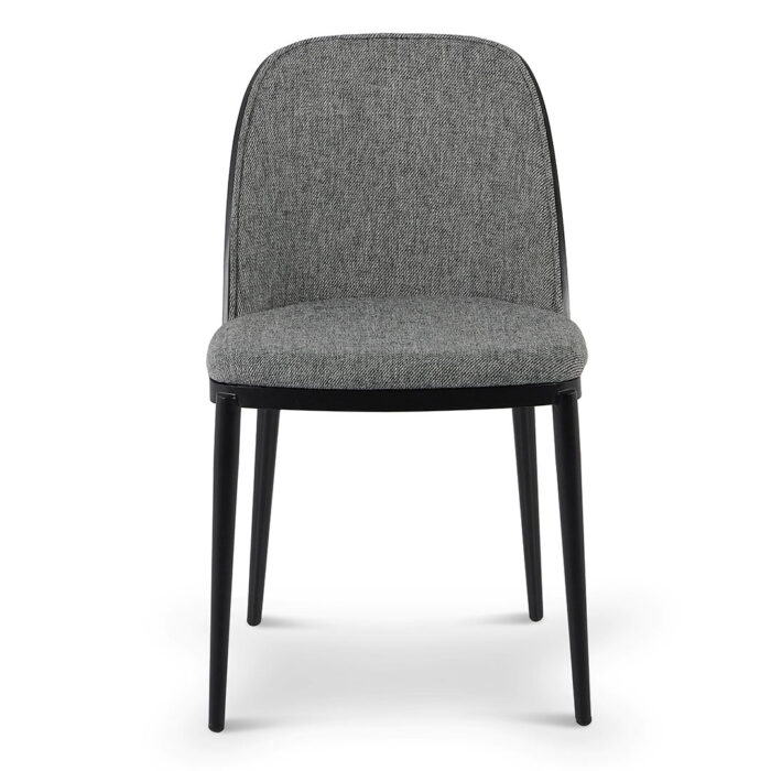 Eclipse Dining Chair Set Lava Grey Modern Comfortable Steel Frame