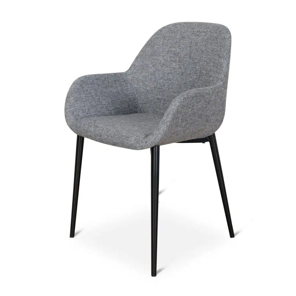 Lava Grey Dining Chairs Set Modern Elegant Design
