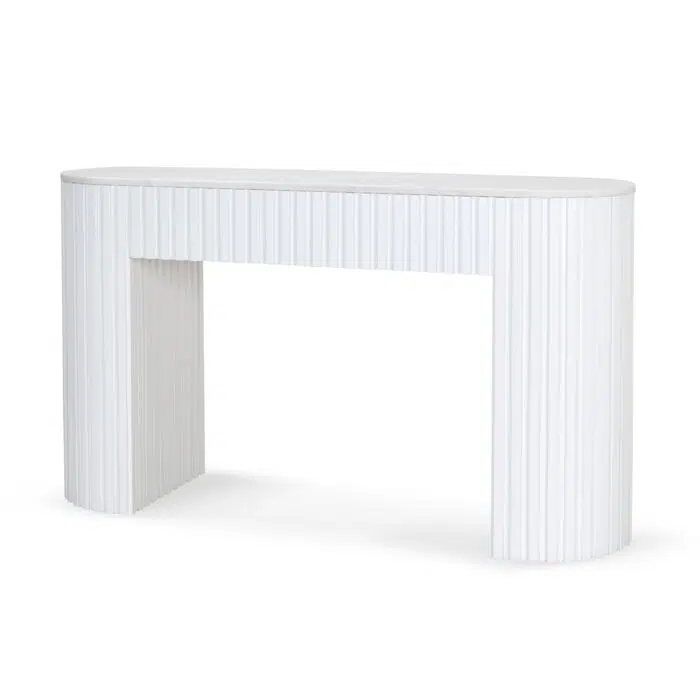 Nico Marble Console Table _ White 1.5m