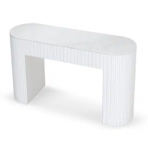 Elegant White Marble Console Table 1.5m Nico