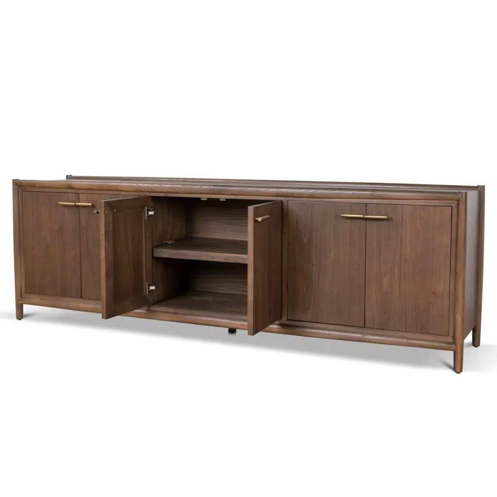 Walnut Sideboard 2.38m, Elegant Design, Spacious Storage
