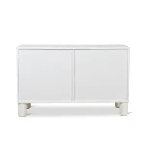 Elegant 1.2m White Sideboard Unit with Storage Shelves