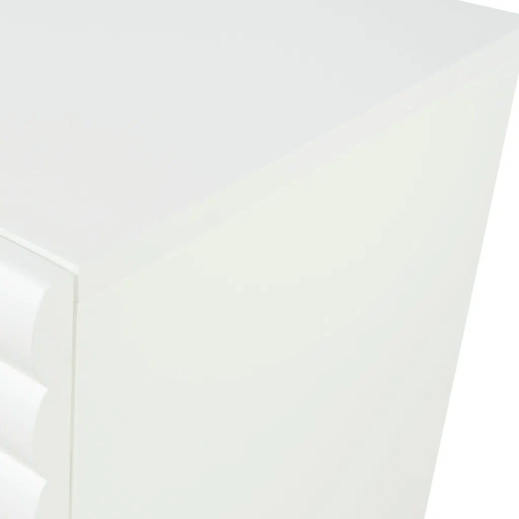 Elegant 1.2m White Sideboard Unit with Storage Shelves