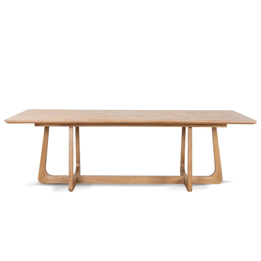 Hera 2.4m Oak Dining Table Natural Large Modern