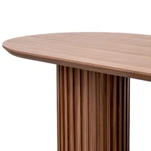 Leif 2.2m Walnut Dining Table, Sleek Modern Design