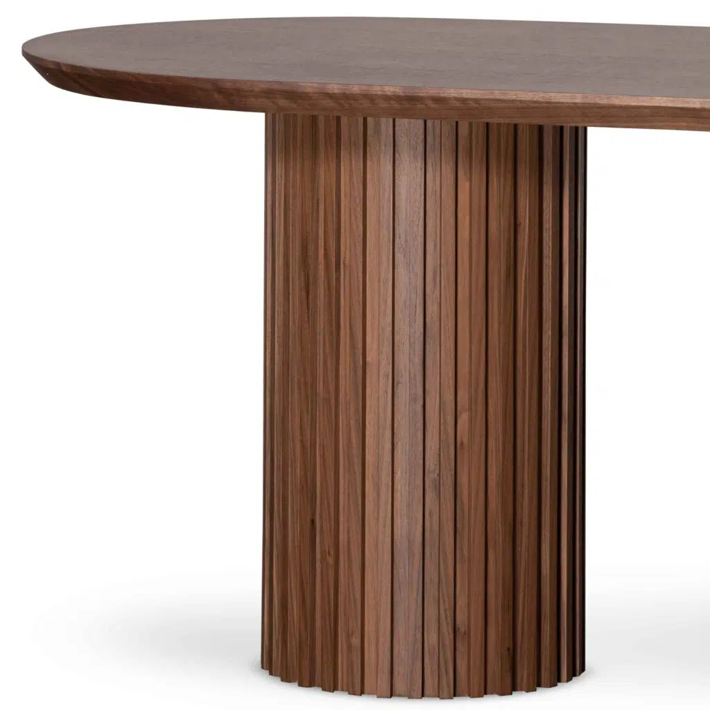 Walnut 2.2m Dining Table, Sleek Modern Design