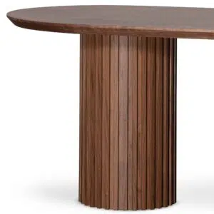 Walnut 2.2m Dining Table, Sleek Modern Design