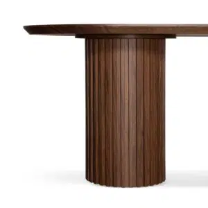 Leif 2.2m Walnut Dining Table, Sleek Modern Design
