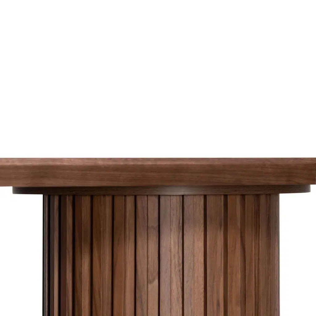 Leif 2.2m Walnut Dining Table, Sleek Modern Design