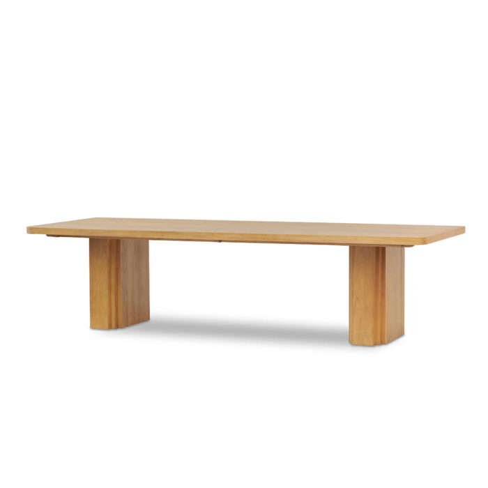 Elegant 3m Elm Wood Dining Table, Seats 8-10