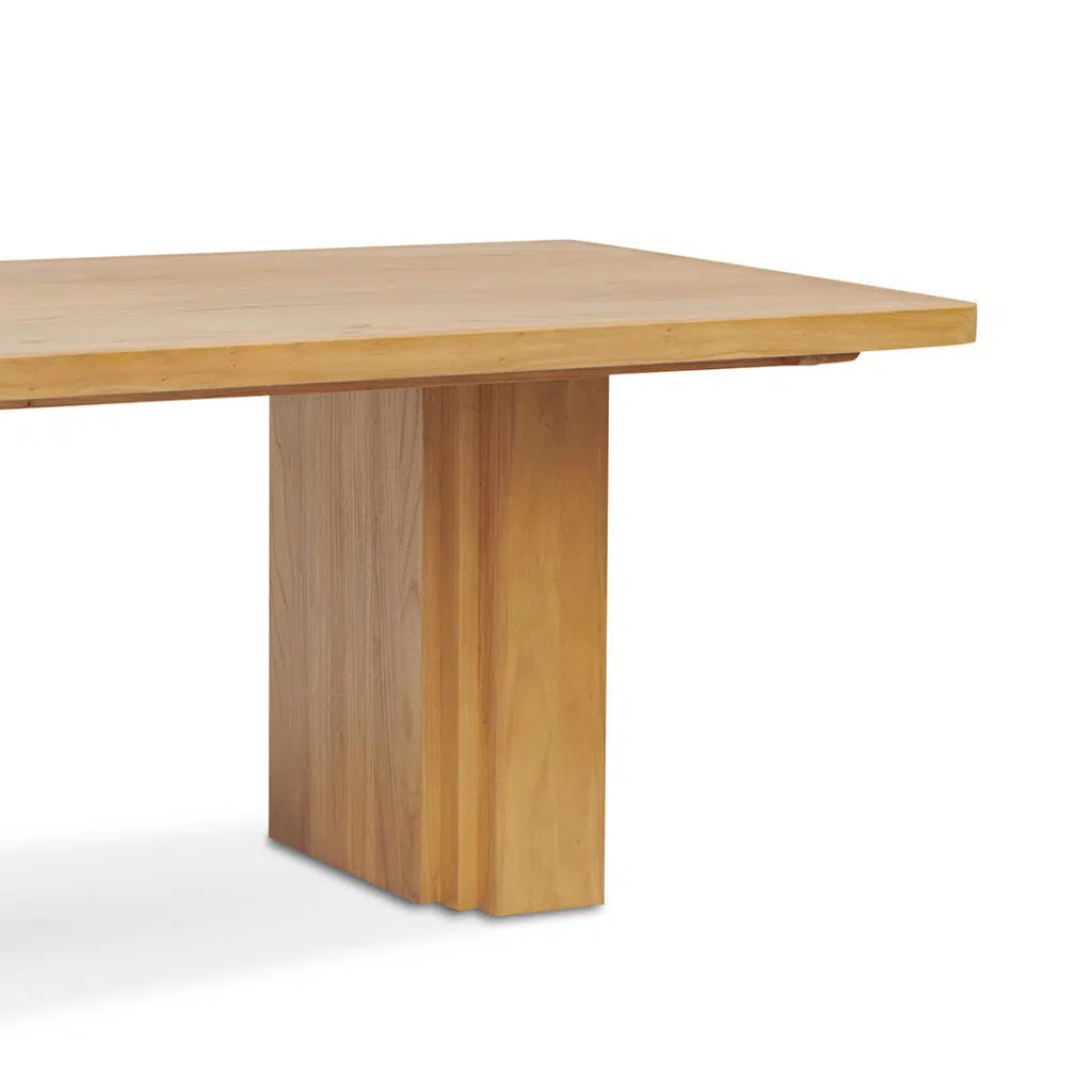 Elegant 3m Elm Wood Dining Table, Seats 8-10, Natural