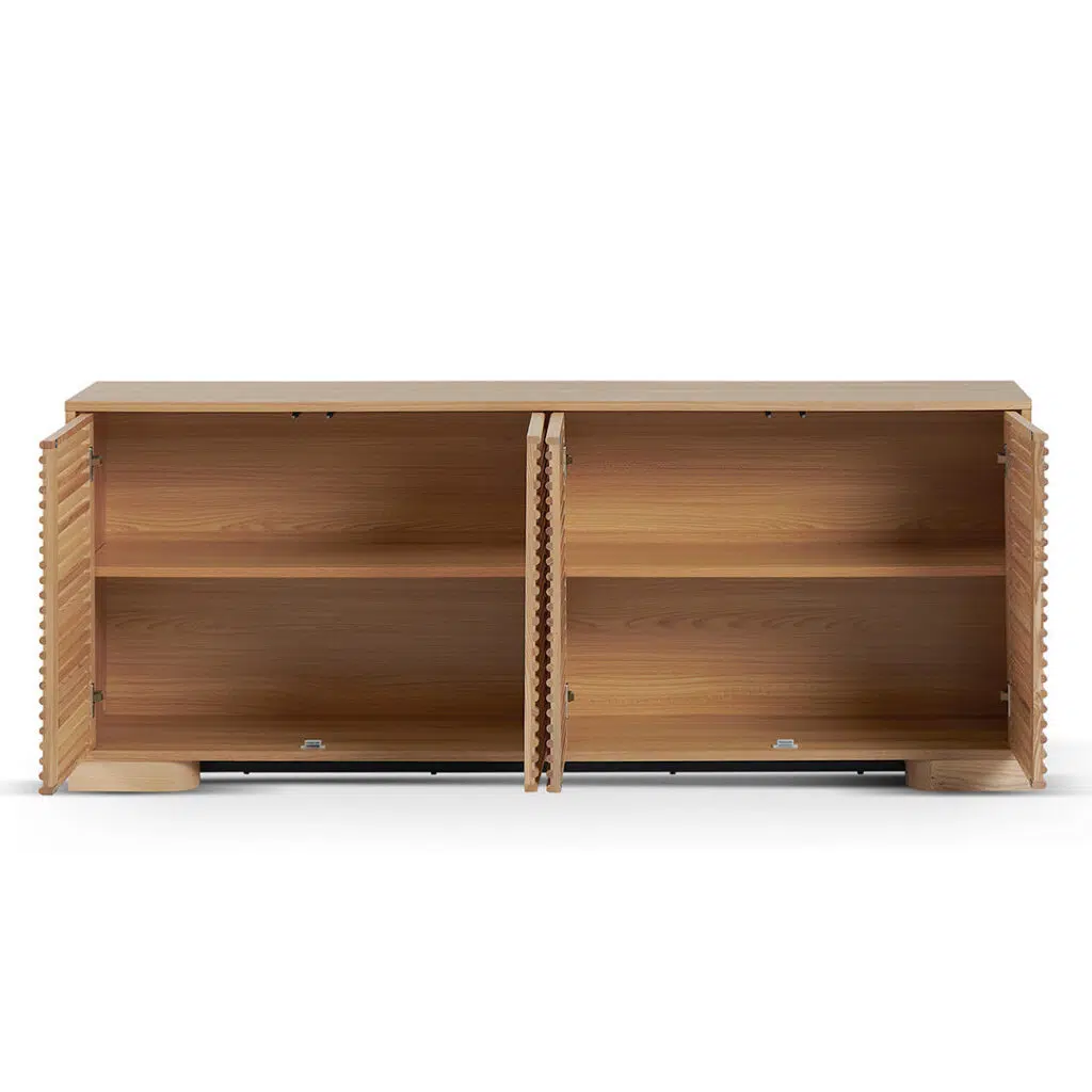 Eclipse 1_8m Sideboard Natural Wood Grain Finish