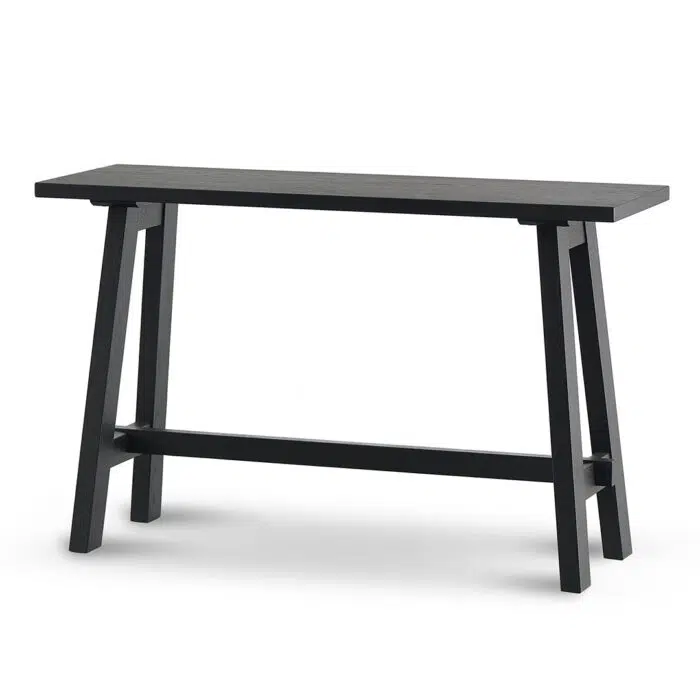 Noble 1.2m Wooden Console Table – Full Black