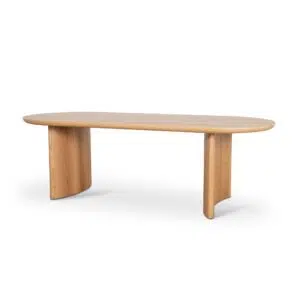 Leif 2.4m Dining Table Natural Wood Large Seating
