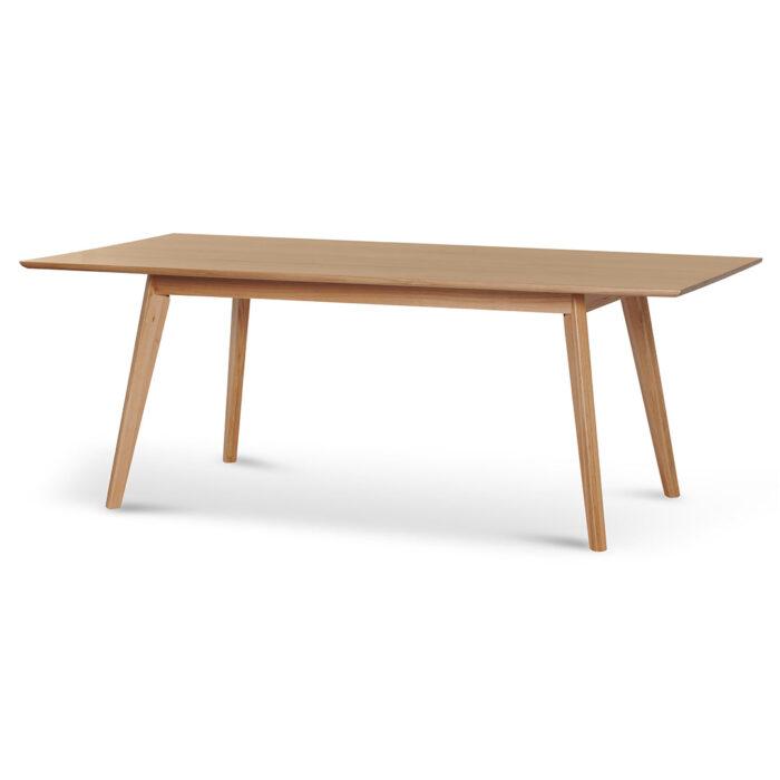 Mason 2.1m Messmate Wood Dining Table, Rustic Design, Seats 6-8, Durable Solid Wood, Easy Storage