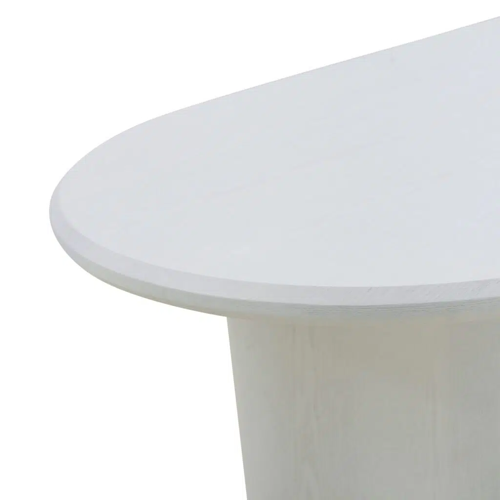 Elegant White 1.8m Oval Dining Table Otis