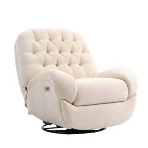 Luxury Textured Recliner Chair, Durable Wood Frame, Spacious Seating