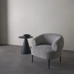 Eamon Armchair Grey Black Modern Comfort Sleek Design