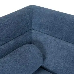 Elio 3 Seater Fabric Sofa Navy Blue