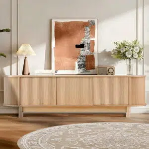 Ethan 160cm Pine Entertainment Unit with Storage