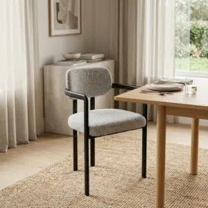 Felina Grey Dining Chair - Modern Comfortable Upholstered Chair
