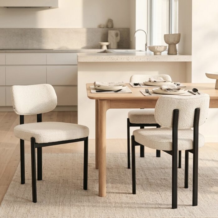 Felix Cream Dining Chair Set of 2 for Modern Interiors