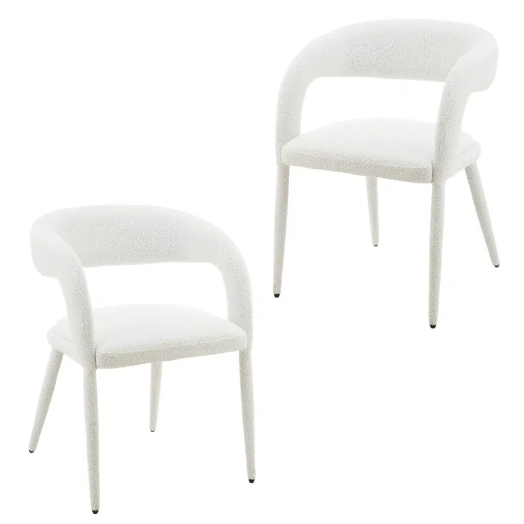 Light Grey Dining Chair Set, Modern Design, Comfortable, Durable, Space-Efficient