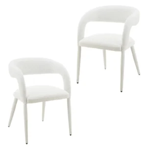 Light Grey Dining Chair Set, Modern Design, Comfortable, Durable, Space-Efficient