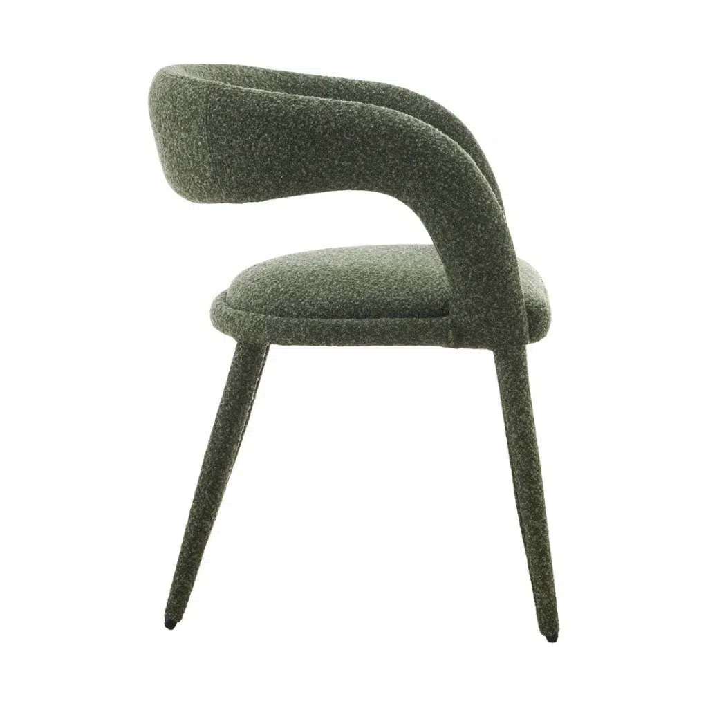 Pine Green Dining Chairs, Set of 2, Modern Design