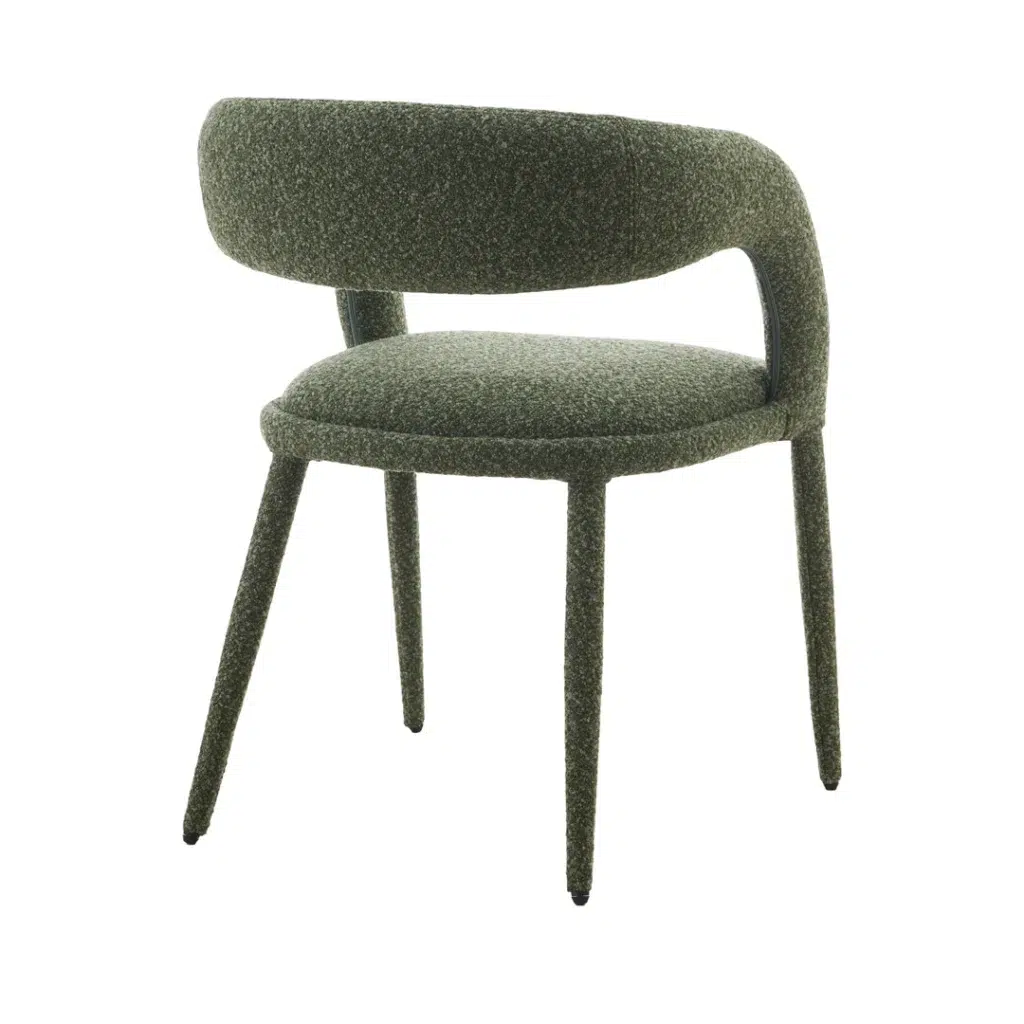 Pine Green Dining Chairs, Set of 2, Modern Design