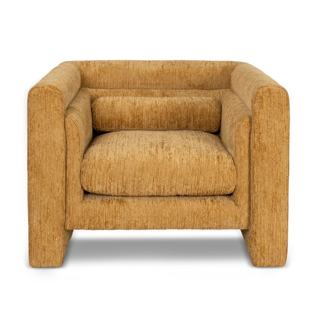 Yellow Sand Luca Armchair, Modern Design, Cozy