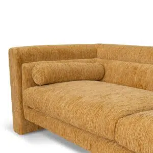Yellow Sand 3-Seater Sofa, Plush Foam, Timber Frame