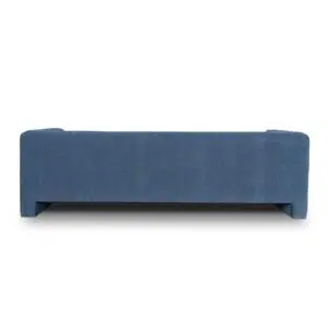 Navy Blue 3-Seater Fabric Sofa, Modern Design, Plush Comfort, Durable Construction