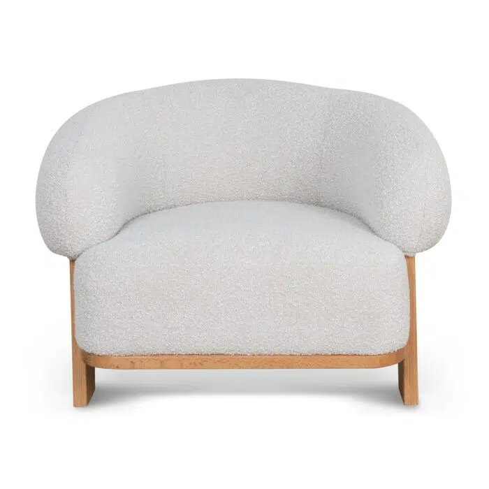 Nell Armchair _ Off White Boucle
