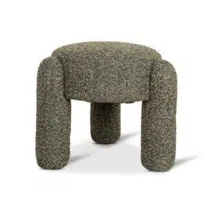 Basil Green Ottoman, Elegant Seating Solution