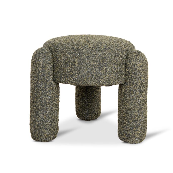 Basil Green Ottoman, Elegant Seating Solution