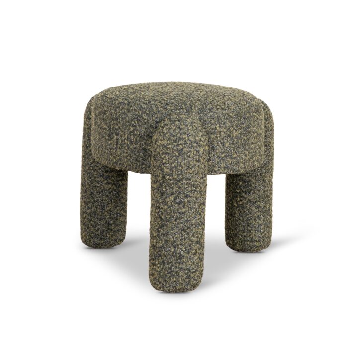Basil Green Ottoman, Stylish Footrest, 52x52x45.5cm