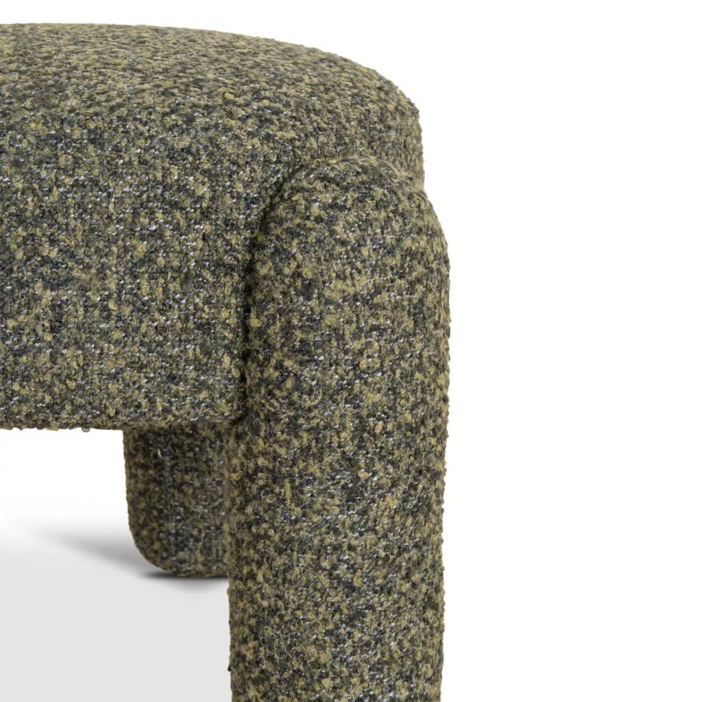 Basil Green Ottoman, Elegant Comfort, 52x52x45.5cm
